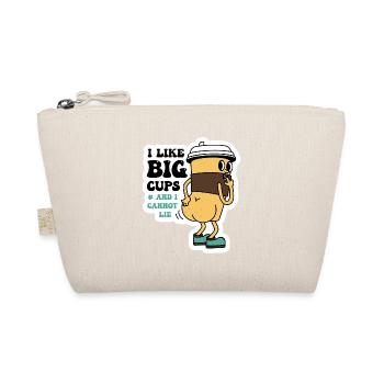 J’aime les grandes tasses et je ne peux pas mentir café sarcastique - Trousse biologique - nature - Devant