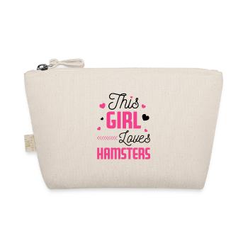 This Girls loves Hamsters Animal Owner Pets Lover - Bio-Täschchen - Natur - Vorne