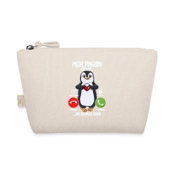 Mein Pinguin Ruft An - Bio-Täschchen - Natur - Vorne