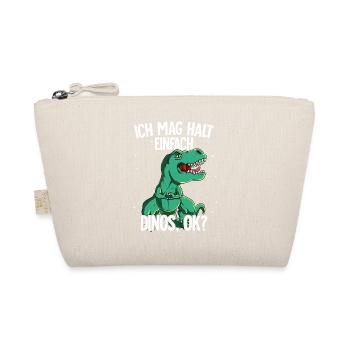 Ich mag halt einfach Dinos - Bio-Täschchen - Natur - Vorne