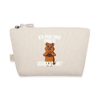 Ich mag halt einfach Quokkas - Bio-Täschchen - Natur - Vorne