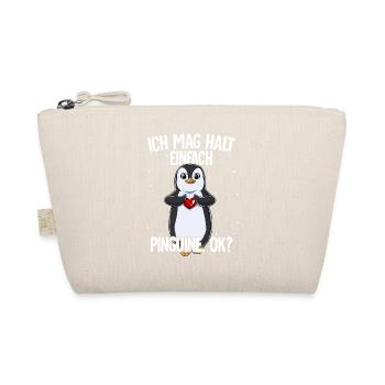Ich mag halt einfach Pinguine - Bio-Täschchen - Natur - Vorne