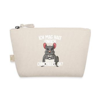 Ich mag halt einfach Chinchillas - Bio-Täschchen - Natur - Vorne