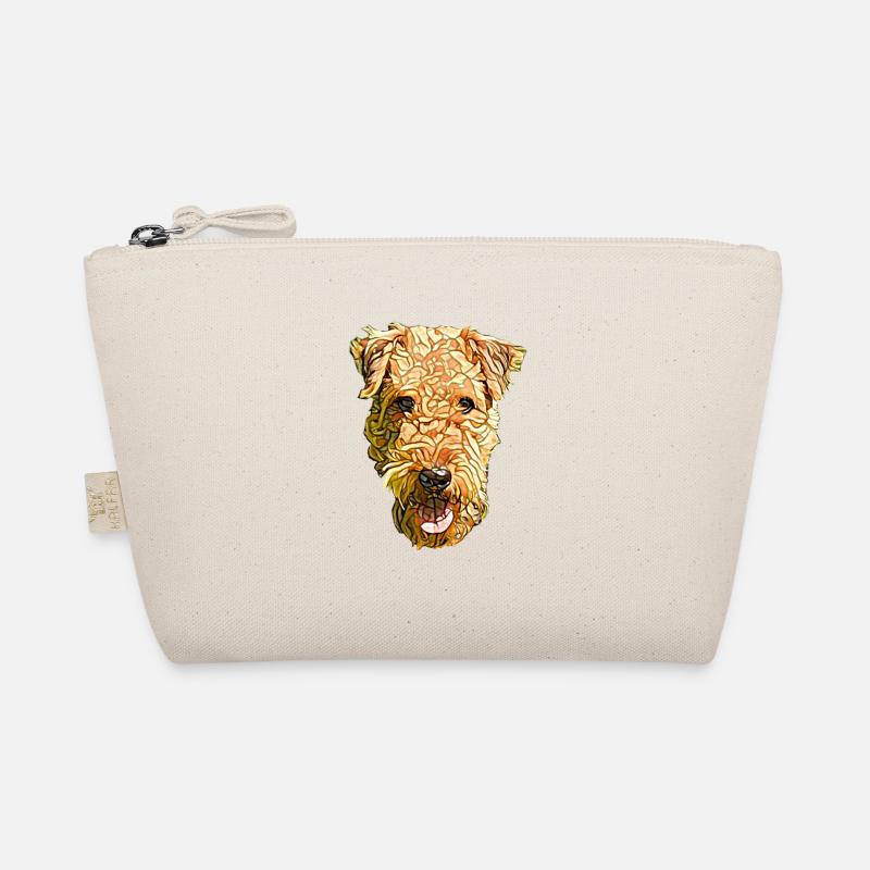 Airedale Terrier Face Organic Pouch