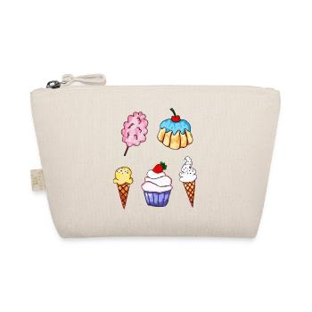 Bonbons / Bonbons / Cupcake / Cornet de crème glac - Trousse biologique - nature - Devant