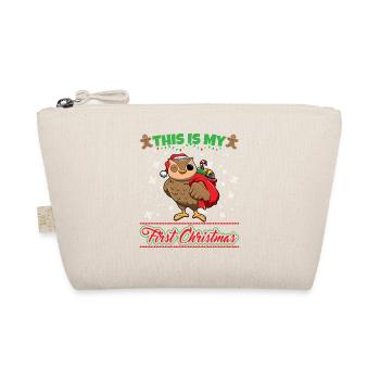 This Is My First Christmas Toddler One Year X-Mas - Bio-Täschchen - Natur - Vorne