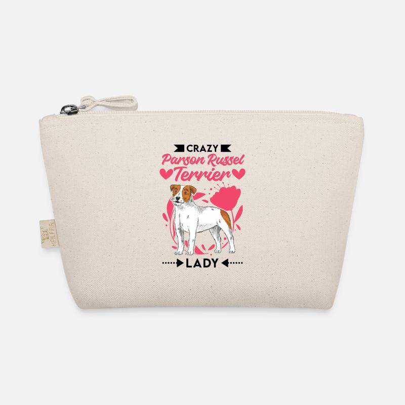 Crazy Parson Russel Terrier lady Organic Pouch