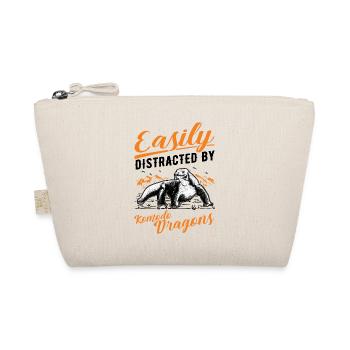 Easily distracted by Komodo Dragons Monitor - Organic Pouch - nature - Front