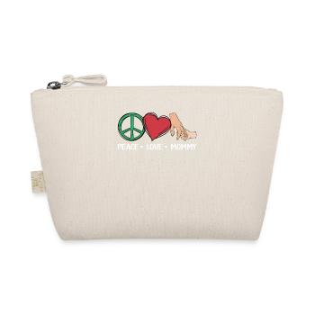 Frieden Liebe Mama | Muttertag Geschenk | Mama - Bio-Täschchen - Natur - Vorne