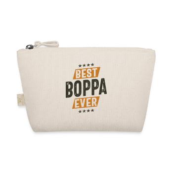 Best Boppa Ever - Dad Grandpa - Organic Pouch - nature - Front