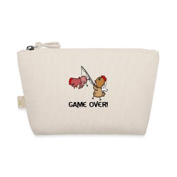 JGA Bride Groom Marriage Game Over Gift - Organic Pouch - nature - Front