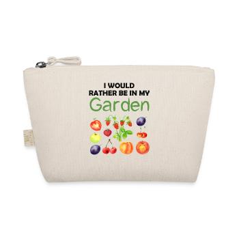 Garten Lustiger Spruch Hobbygärtner Geschenkidee - Bio-Täschchen - Natur - Vorne