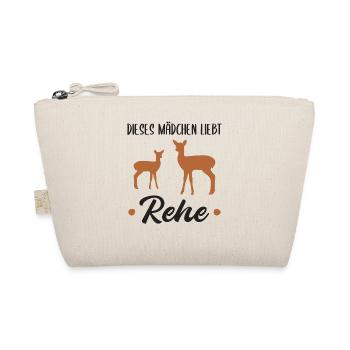 Reh Rehkitz Waldtiere Mädchen Geschenk - Bio-Täschchen - Natur - Vorne