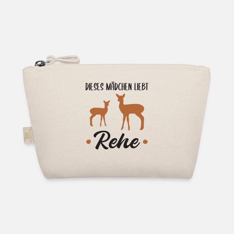 Reh Rehkitz Waldtiere Mädchen Geschenk - Bio-Täschchen - Natur