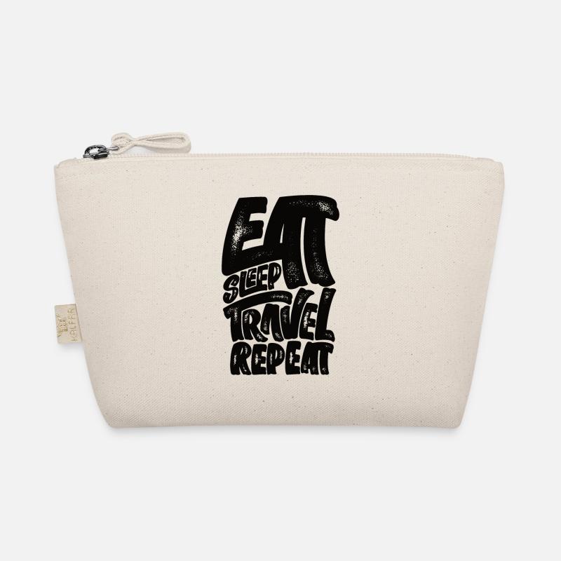 Compass with world map, cardinal points of the earth Organic Pouch