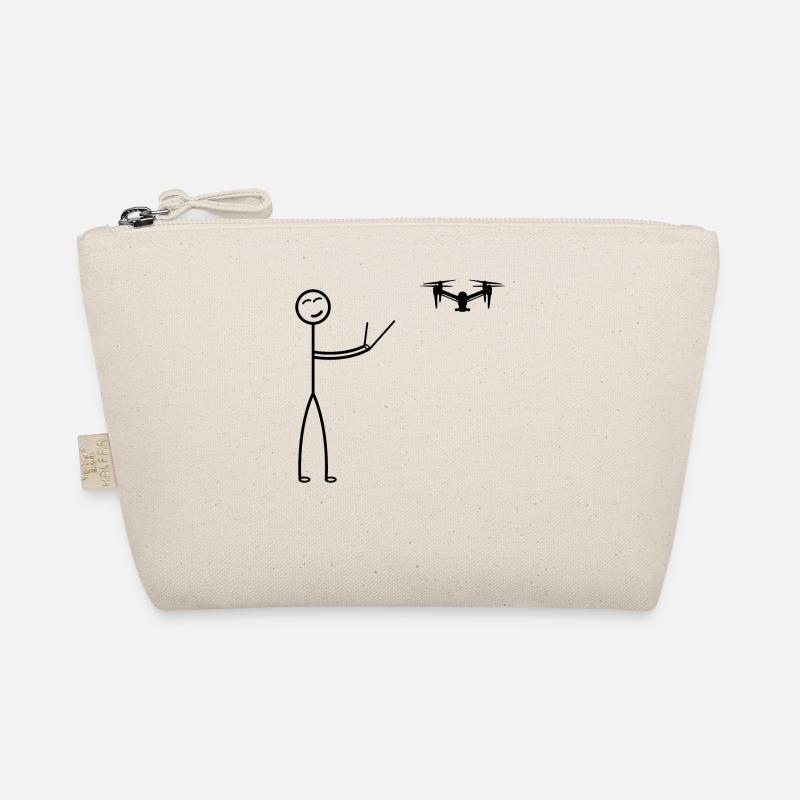 Quadcopter Drone Pilot Stick Figure - Funny Drone Bio-Täschchen