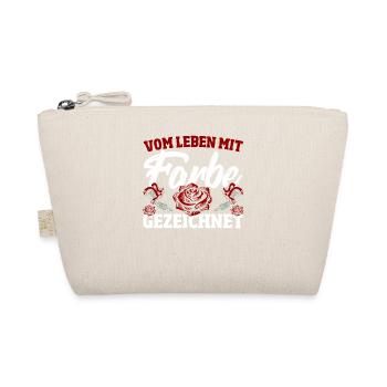 Vom Leben Mit Farbe Gezeichnet Tattoo-themed - Bio-Täschchen - Natur - Vorne