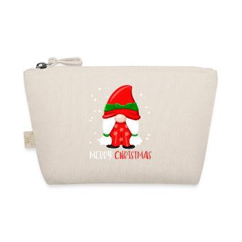 Merry Christmas Lustiges Weihnachtsshirt - Bio-Täschchen - Natur - Vorne