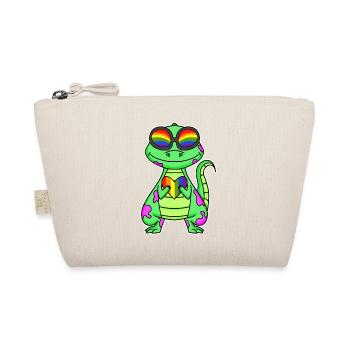 LGBT Animal Dinosaure Arc-en-ciel Cœur - Trousse biologique - nature - Devant