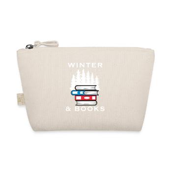 Buchlesung Winter Natur Landschaft Schnee - Bio-Täschchen - Natur - Vorne