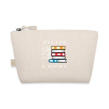 Cozy Winter Season Books Reading Literature Nature - Organic Pouch - nature - Front