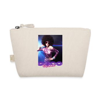 Disco Queen Discoqueen Clubbing 90s 70s Party - Organic Pouch - nature - Front
