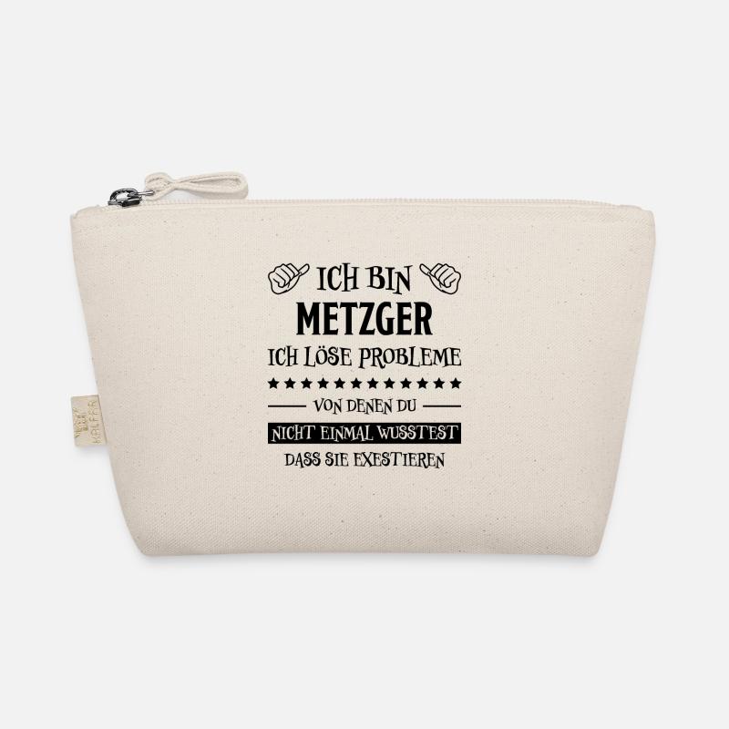 Metzger Beruf Lustiger Spruch Fleischer Geschenk - Bio-Täschchen - Natur