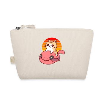 Cat rides a blob fish - Organic Pouch - nature - Front