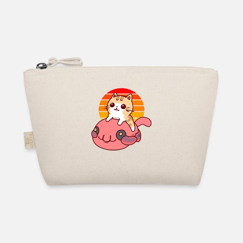 Cat rides a blob fish Organic Pouch
