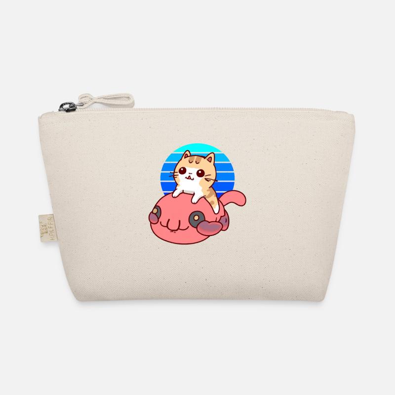 Katze reitet einen Blobfisch Bio-Täschchen