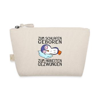 Büro Spruch lustig Pinguin - Bio-Täschchen - Natur - Vorne