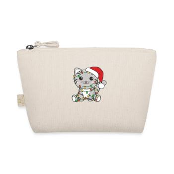 Katze Weihnachten Winter Tiere Katzen - Bio-Täschchen - Natur - Vorne