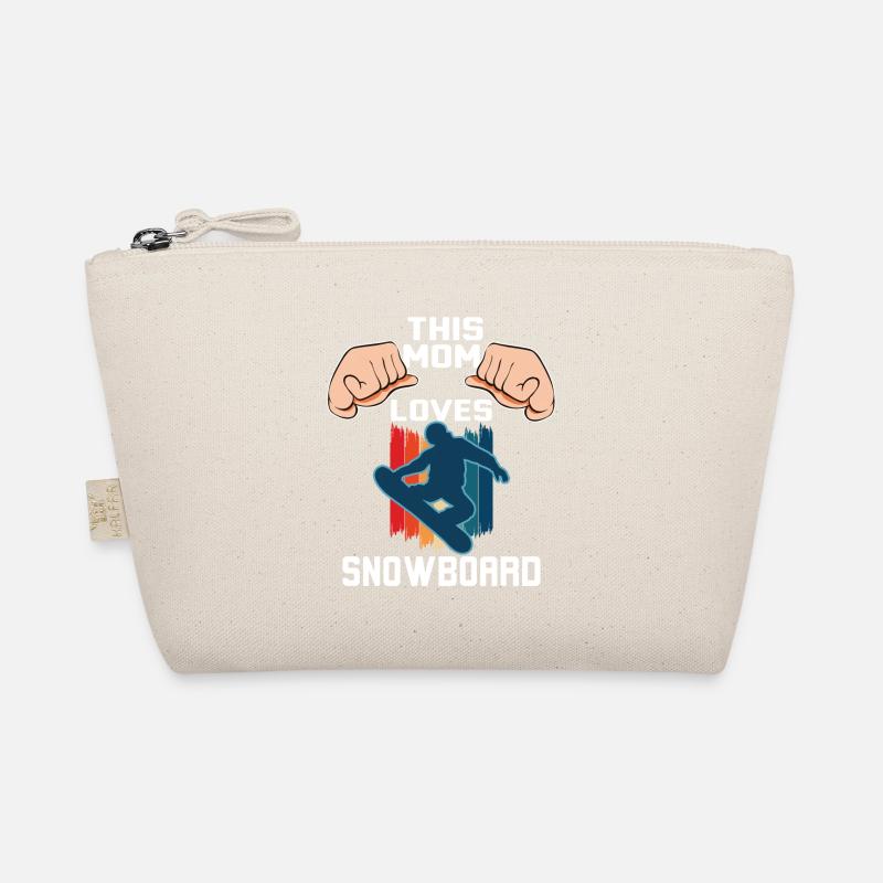 Cette maman adore le snowboard Trousse biologique
