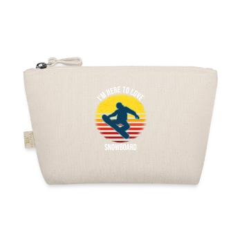 I'm Here To Love Snowboard - Organic Pouch - nature - Front