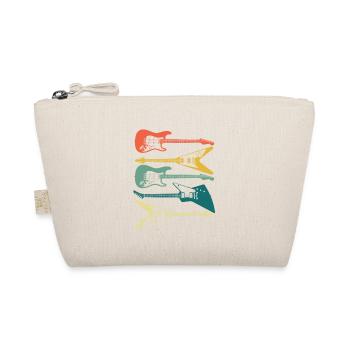 Guitar Rock Music For Guitarists Retro 80s 90s - Organic Pouch - nature - Front