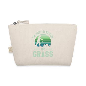 I'm Just Here For The Grass Lawnmower Lawn Mowing - Organic Pouch - nature - Front