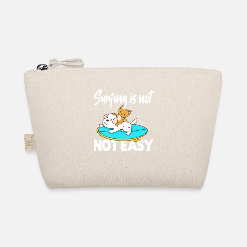 Surfing is not easy Organic Pouch
