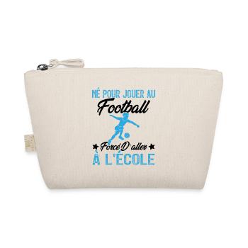 football joueur cadeau enfant homme garcon - Trousse biologique - nature - Devant