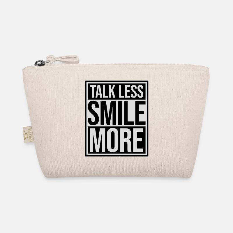 talk less smile more Bio-Täschchen