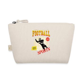 Joueur de football américain Vintage Retro USA Sport - Trousse biologique - nature - Devant