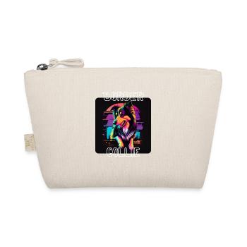 Graffiti Style - Cooler Border Collie 2 - Organic Pouch - nature - Front