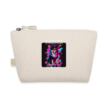 Graffiti Style - Cooler Border Collie 4 - Organic Pouch - nature - Front