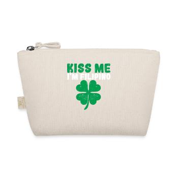 Kiss Me I'm Filipino Irisch St Patricks Day - Bio-Täschchen - Natur - Vorne