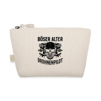 Quadrocopter Drohne Pilot - Böser Alter Drohnenpi - Bio-Täschchen - Natur - Vorne