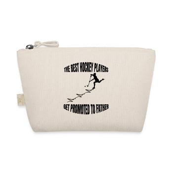 Hockeyspieler Feldhockey Hockey Unihockey Geschenk - Bio-Täschchen - Natur - Vorne