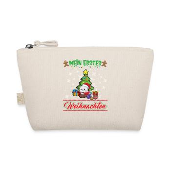 Mein Erstes Weihnachten Baby 1 Jahr Heilig Abend - Bio-Täschchen - Natur - Vorne