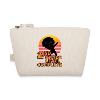 2nd grade Full silhouette dot end - Organic Pouch - nature - Front