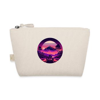 Retrowave Synthwave 80s Design - Bio-Täschchen - Natur - Vorne