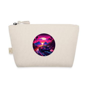 Retrowave Synthwave 80s Design - Bio-Täschchen - Natur - Vorne