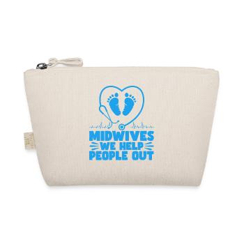 Doula Geburtshelferin Geburtshelfer Geschenk - Bio-Täschchen - Natur - Vorne